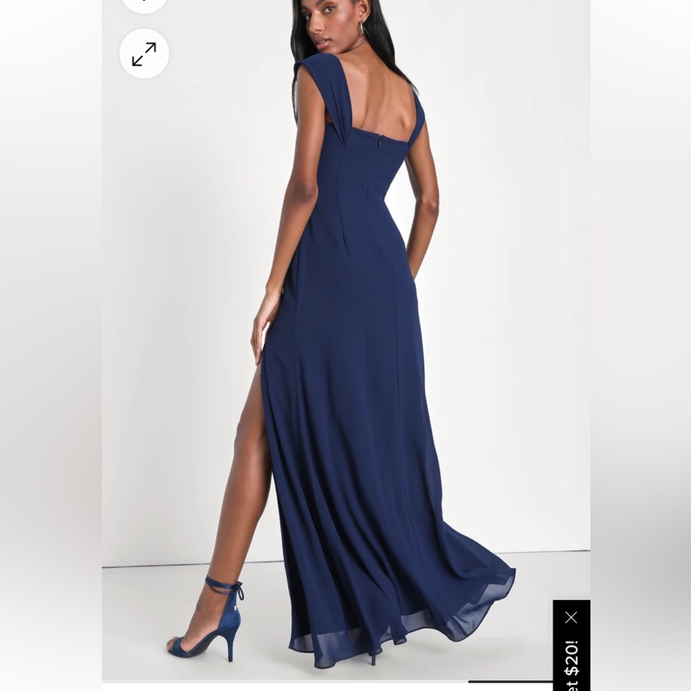 Lulus prom dress navy blue